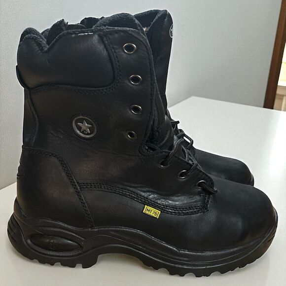 Converse Work Boots Men’s 8 Athlite C6880 Black Met Guard 8” Steel Toe NEW - Picture 2 of 7